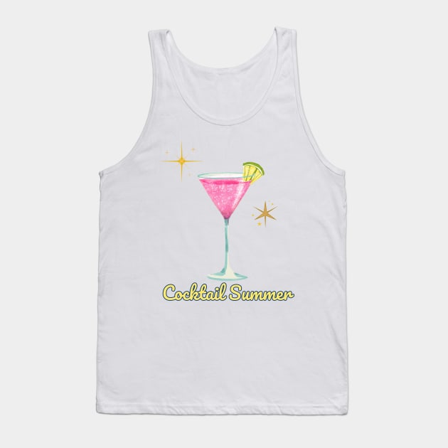 Cocktail summer Tank Top by chilekwakapapa86@gmail.com